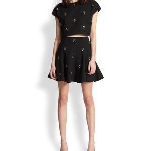NWT Elizabeth James Black Riley Mini Skirt